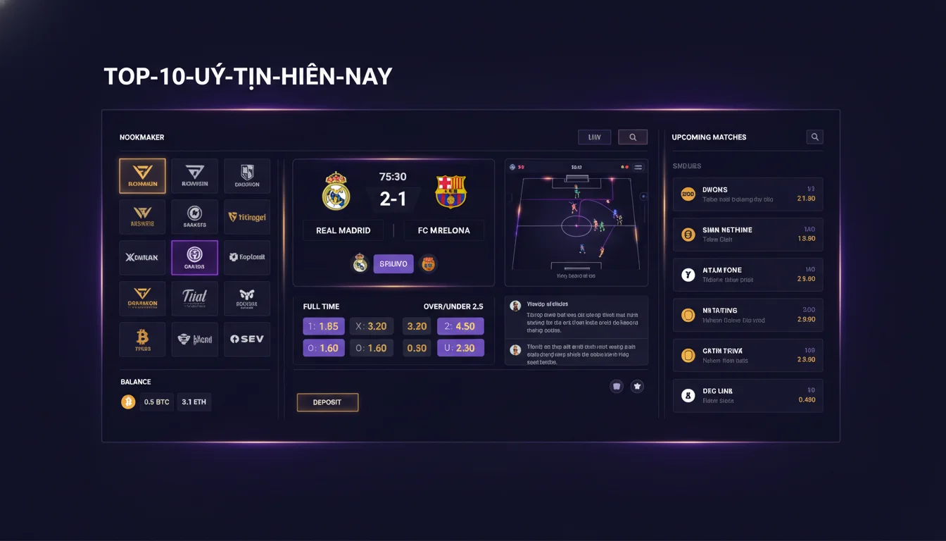Top 10 Nhà Cái Uy Tín Hiện Nay 2026 - Danh Sách Đánh Giá